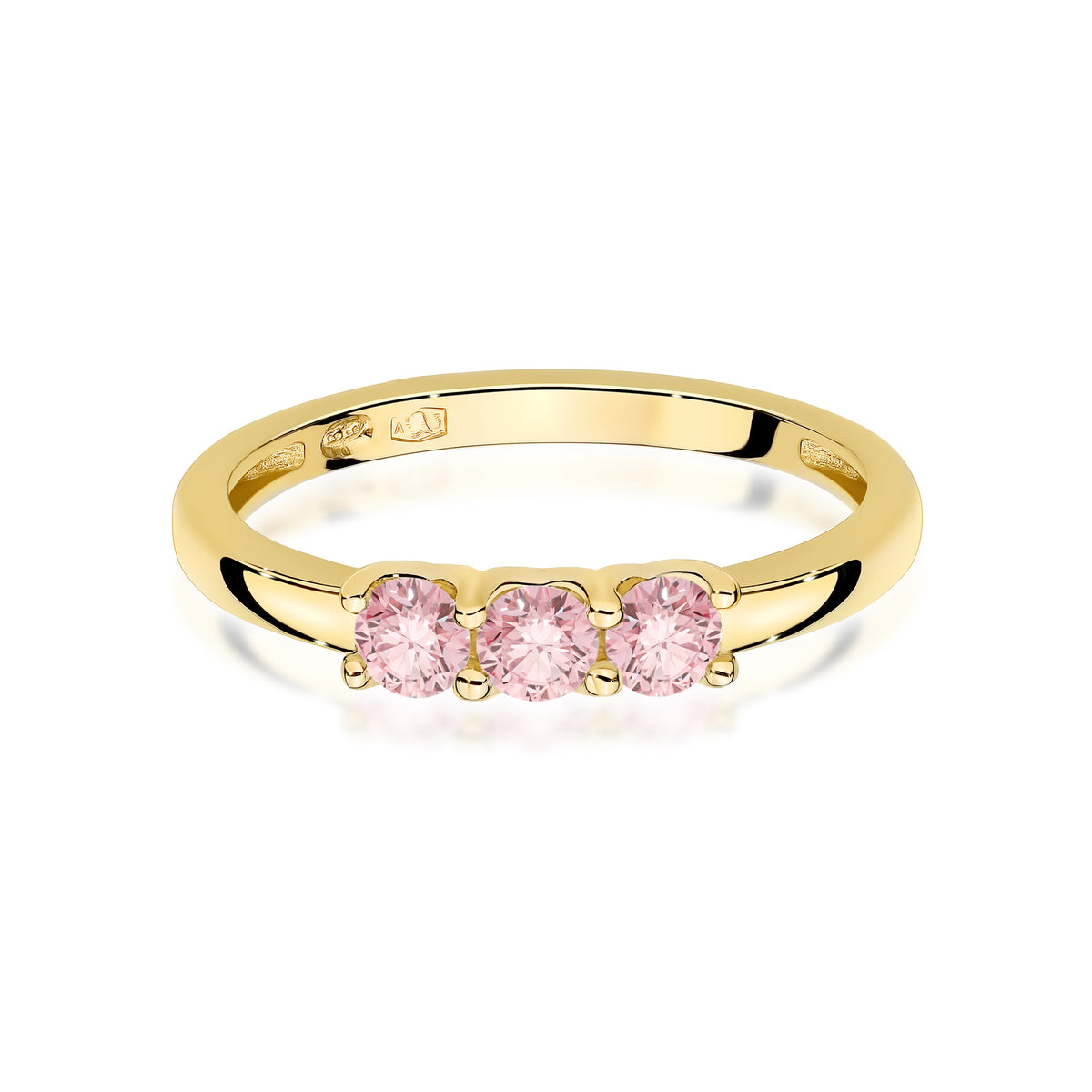 Inel Aur 14K cu Diamante Roz de Laborator 0.30 ct