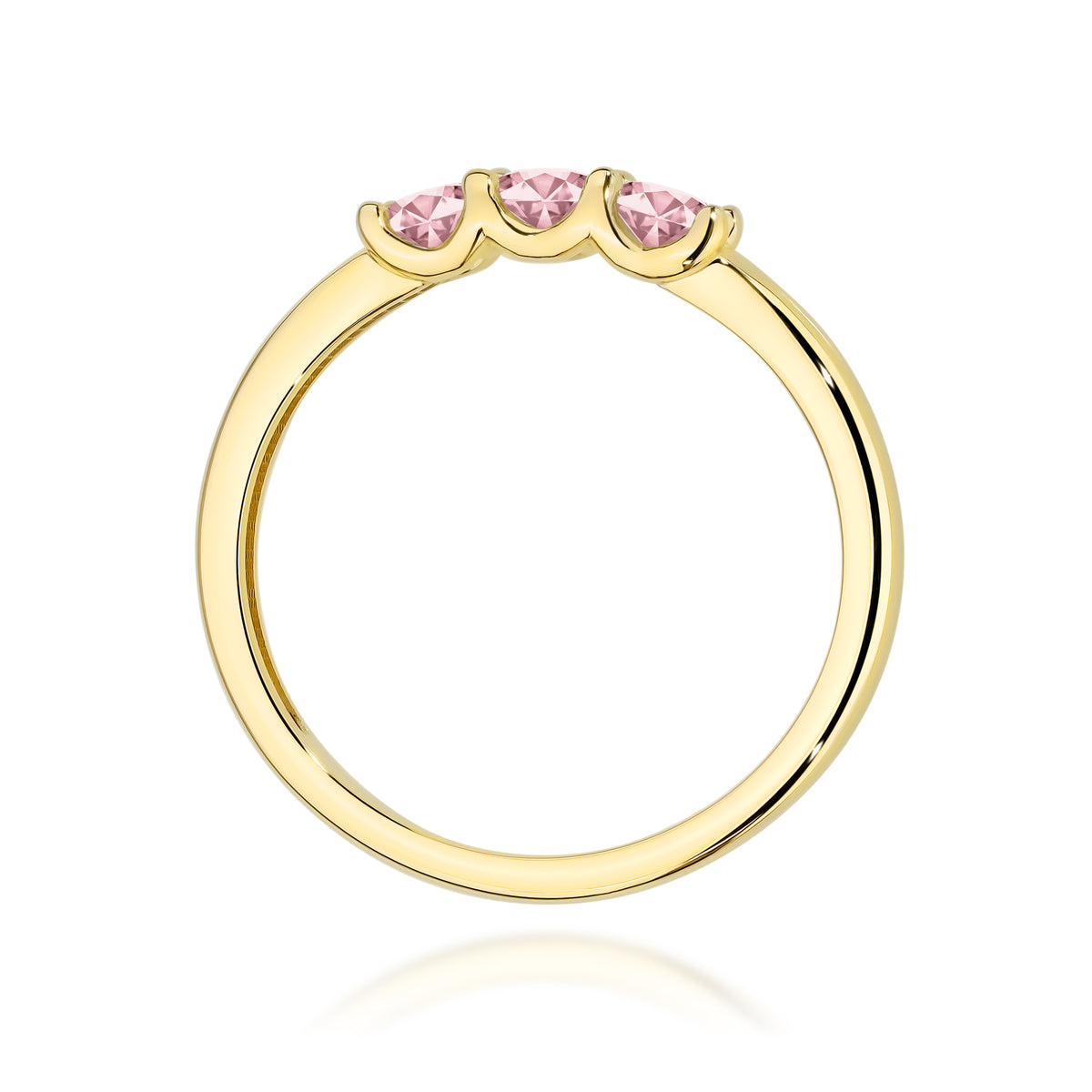 Inel Aur 14K cu Diamante Roz de Laborator 0.30 ct