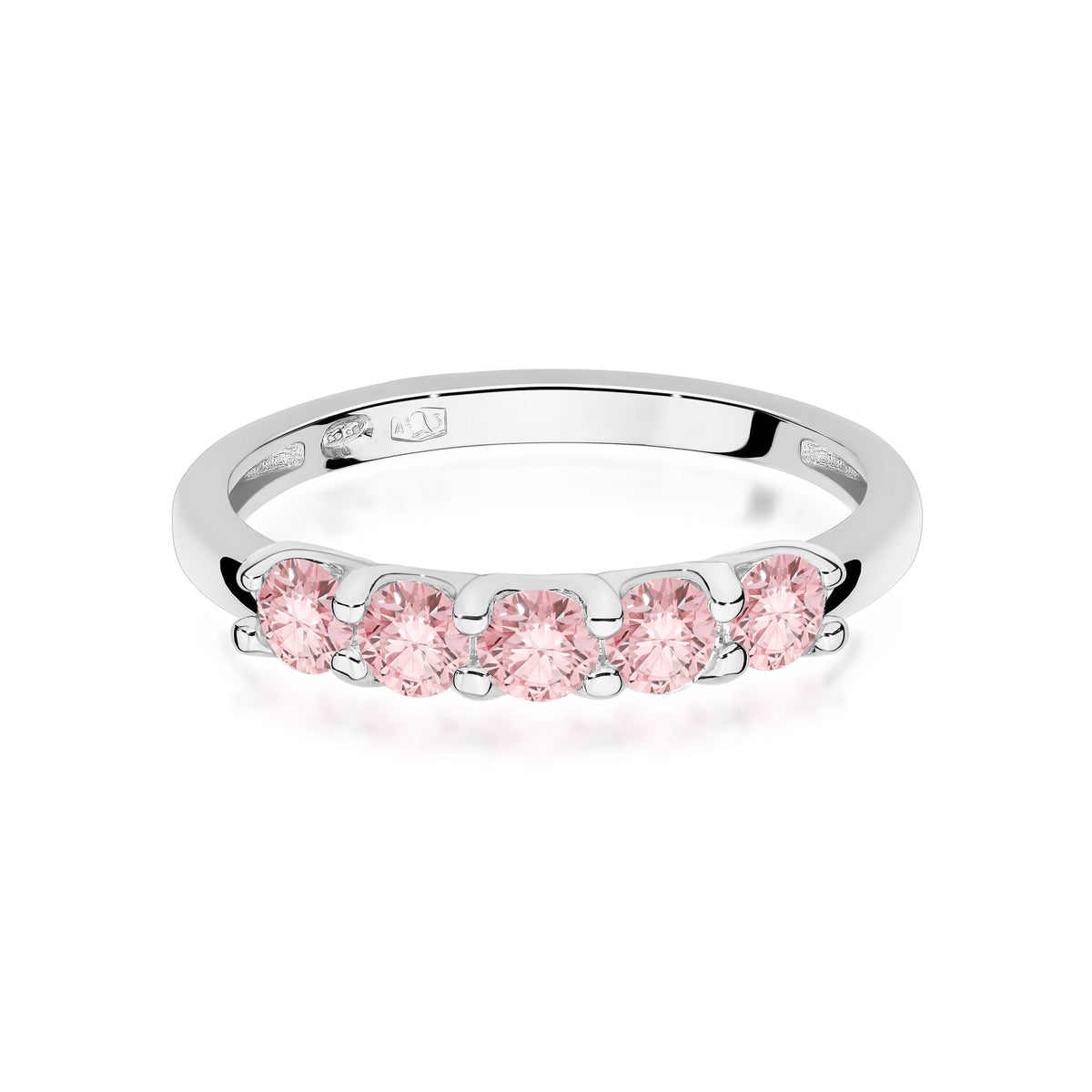 Inel Aur 14K cu Diamante Roz de Laborator 0.50 ct