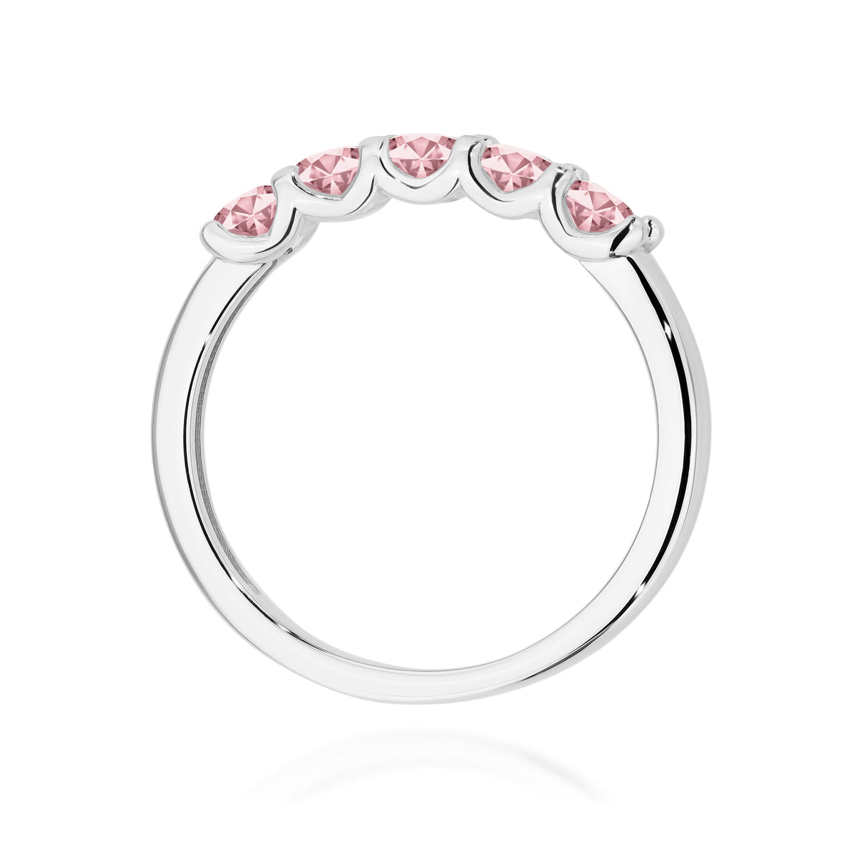 Inel Aur 14K cu Diamante Roz de Laborator 0.50 ct