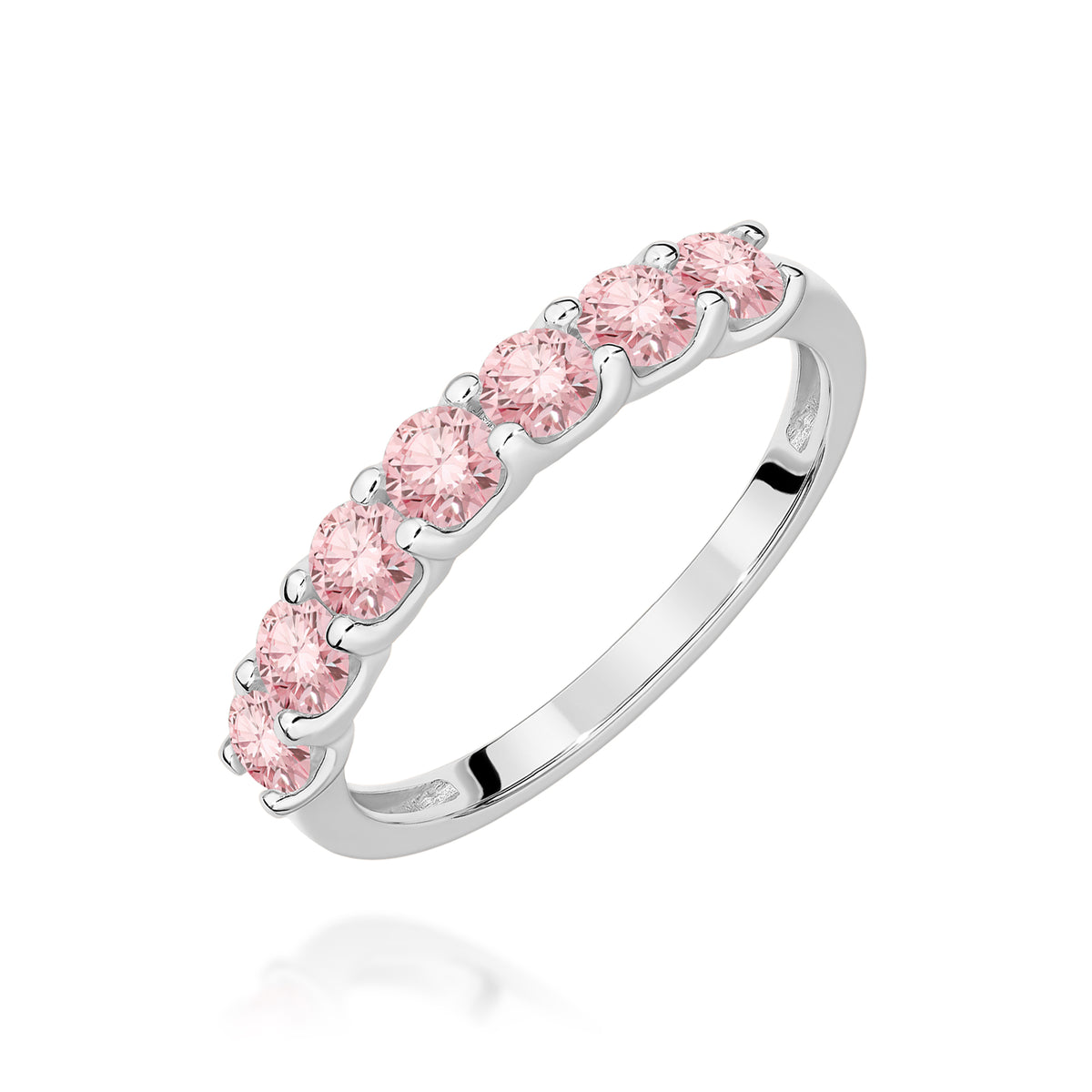 Inel Aur 14K cu Diamante Roz de Laborator 0.70 ct