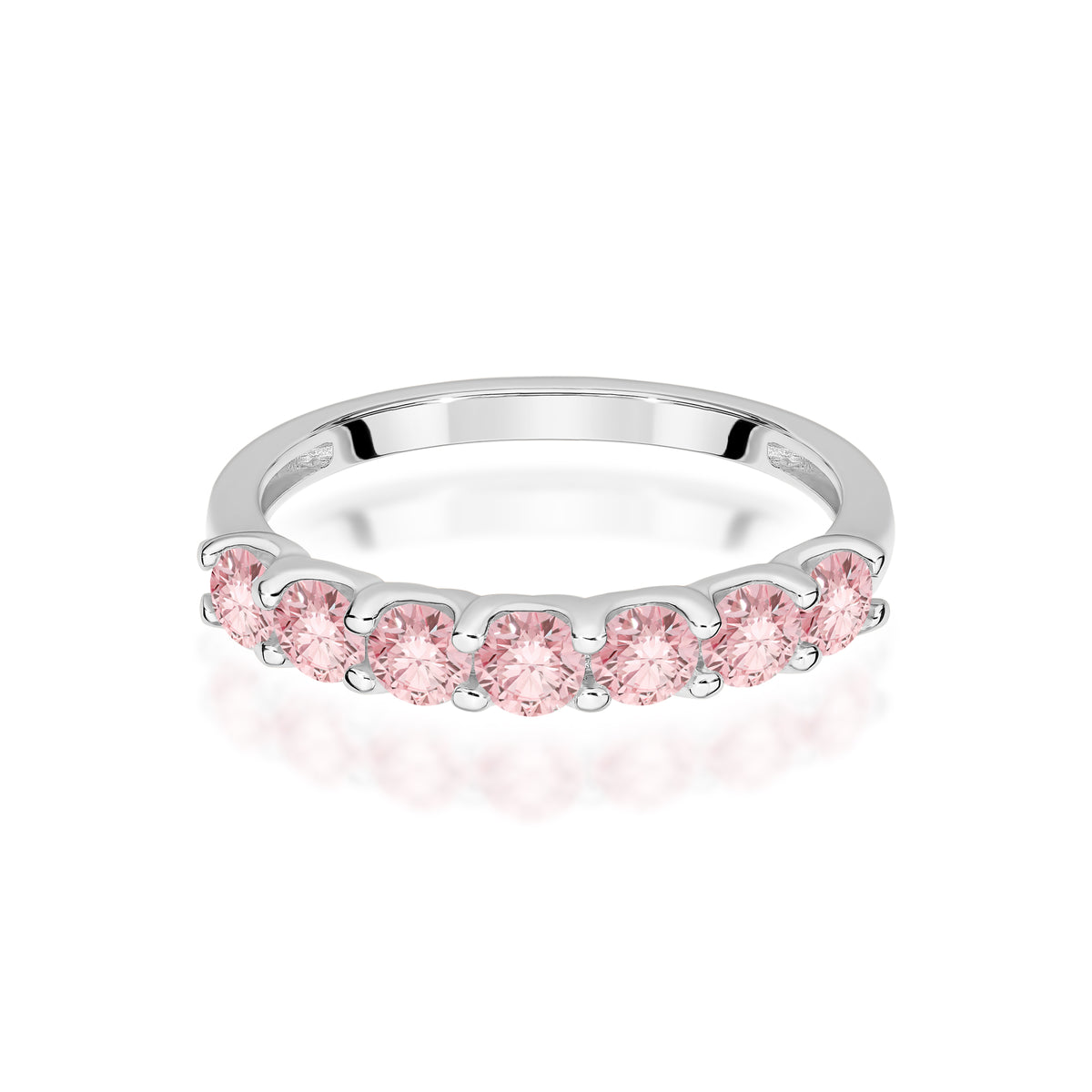 Inel Aur 14K cu Diamante Roz de Laborator 0.70 ct