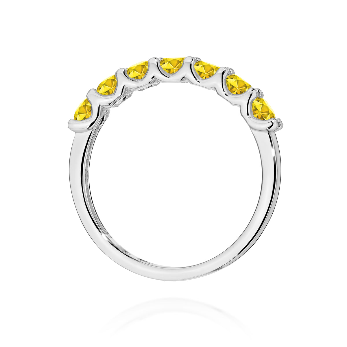 Inel Aur 14K cu Diamante Galbene de Laborator 0.70 ct