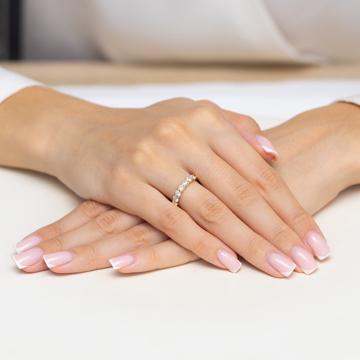 Inel Aur 9K cu Diamante Naturale 0.90 ct