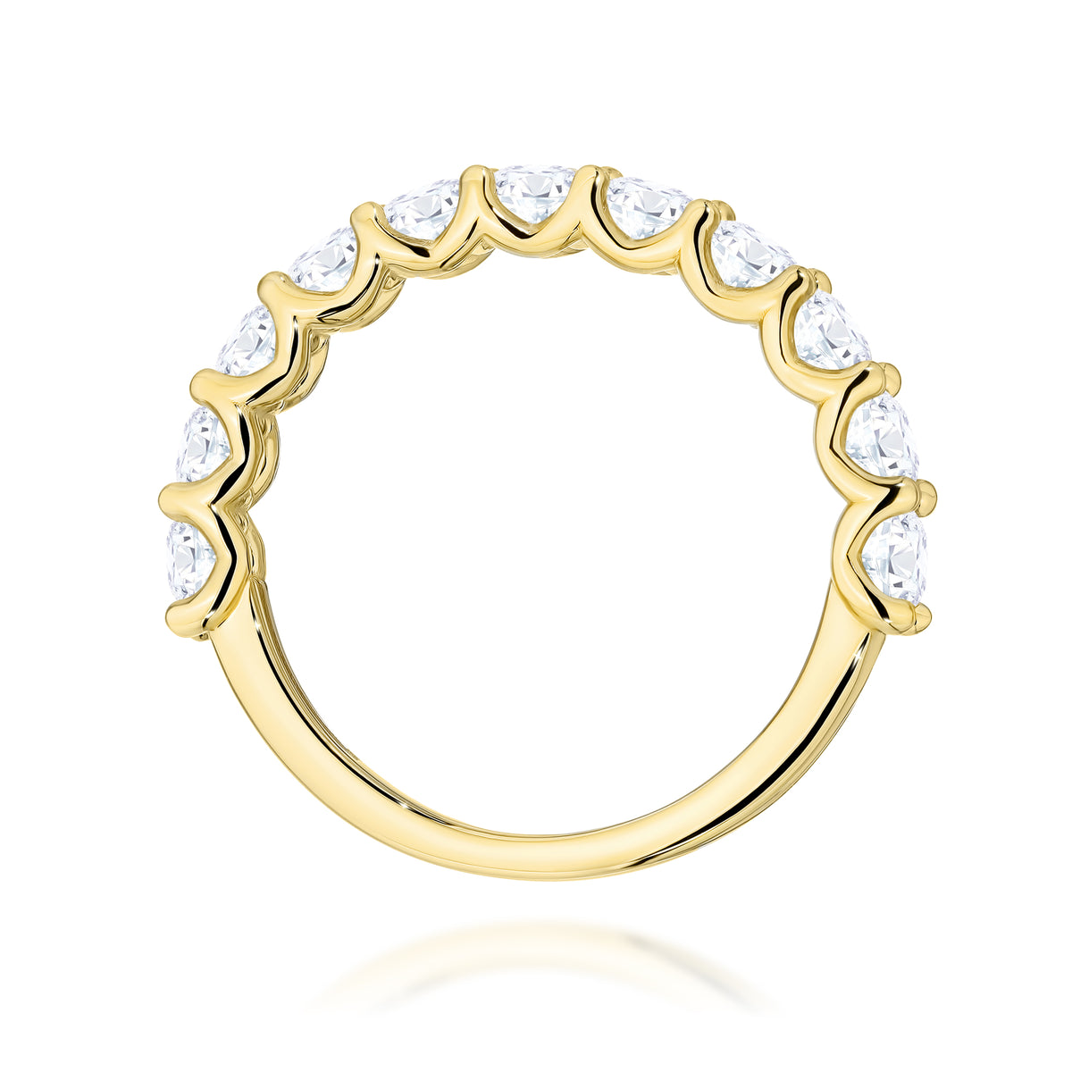 Inel Aur 9K cu Diamante Naturale 1.10 ct