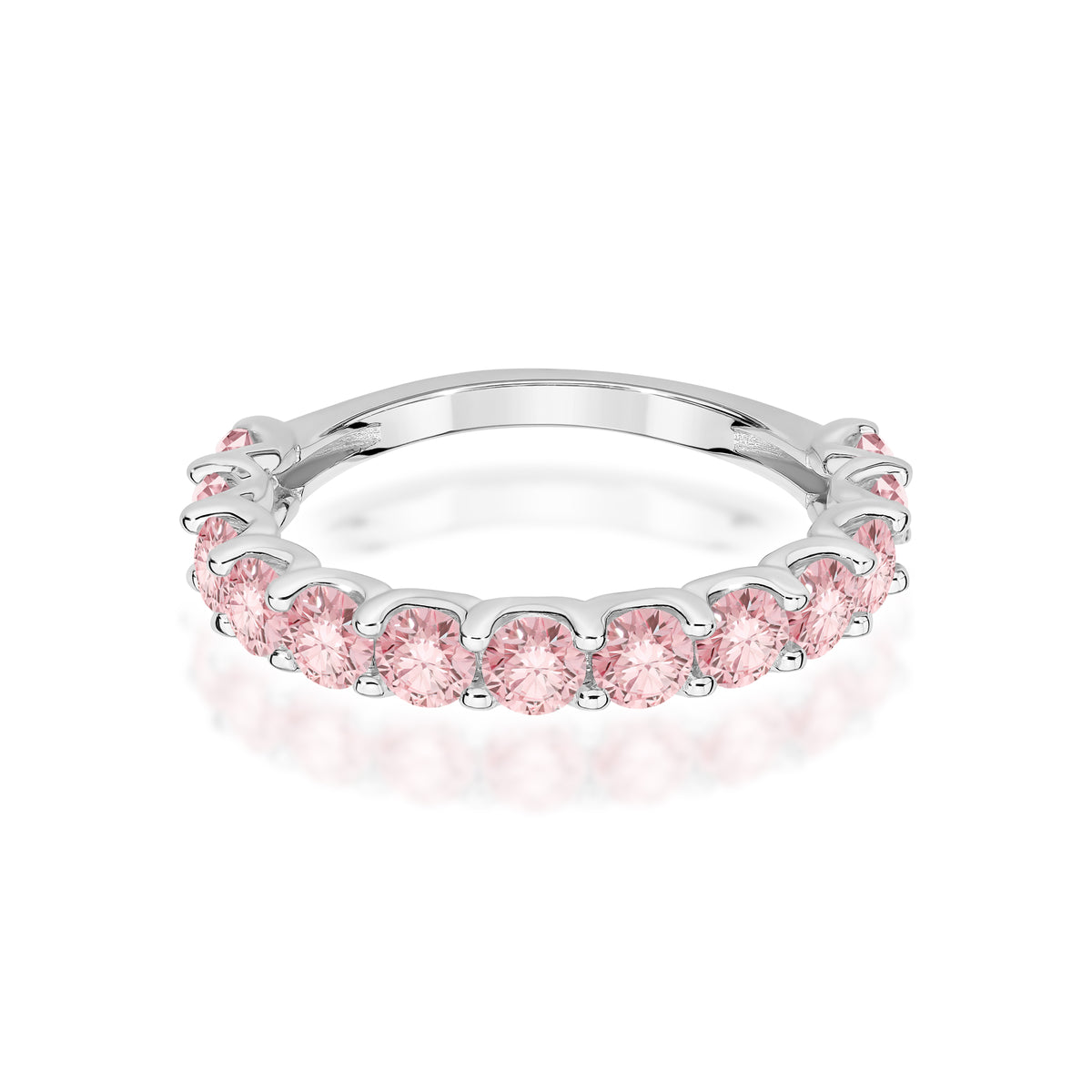 Inel Aur 9K cu Diamante Roz de Laborator 1.30 ct
