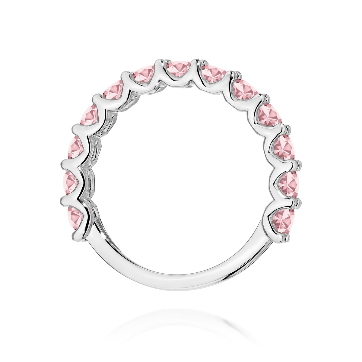 Inel Aur 9K cu Diamante Roz de Laborator 1.30 ct