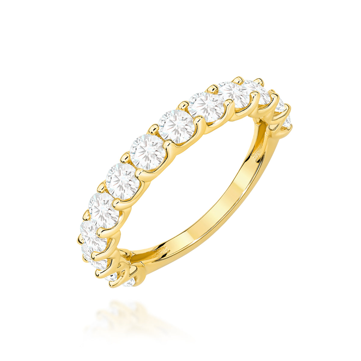 Inel Aur 9K cu Diamante de Laborator 1.30 ct