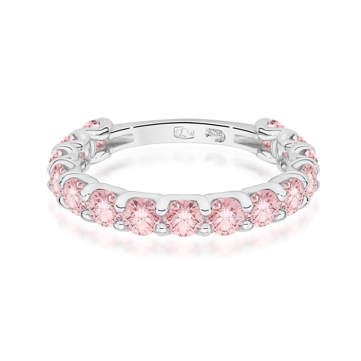 Inel Aur 9K cu Diamante Roz de Laborator 1.50 ct