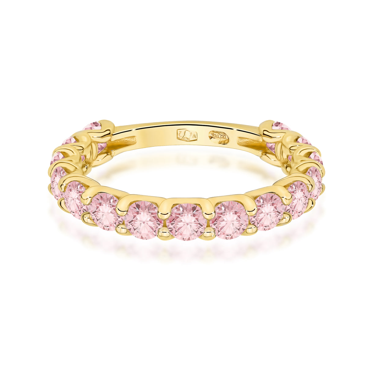 Inel Aur 9K cu Diamante Roz de Laborator 1.50 ct