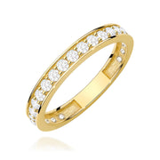 Inel Aur 9K cu Diamante de Laborator 0.46 ct