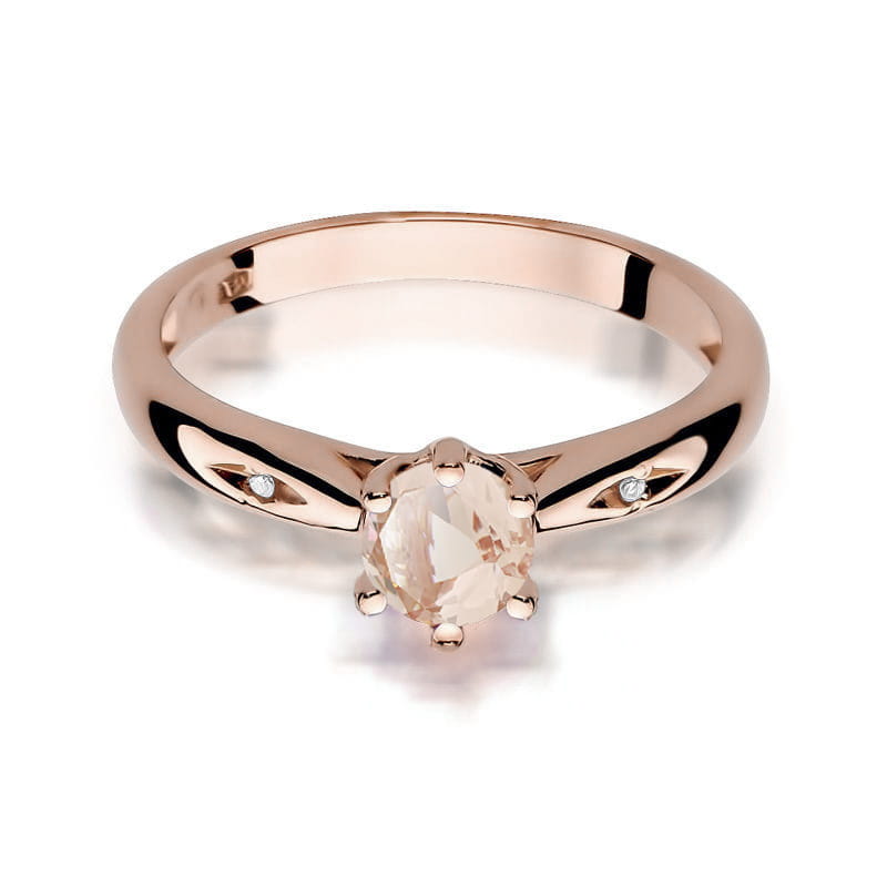 Inel Aur 14K W074 Morganit 0.40ct