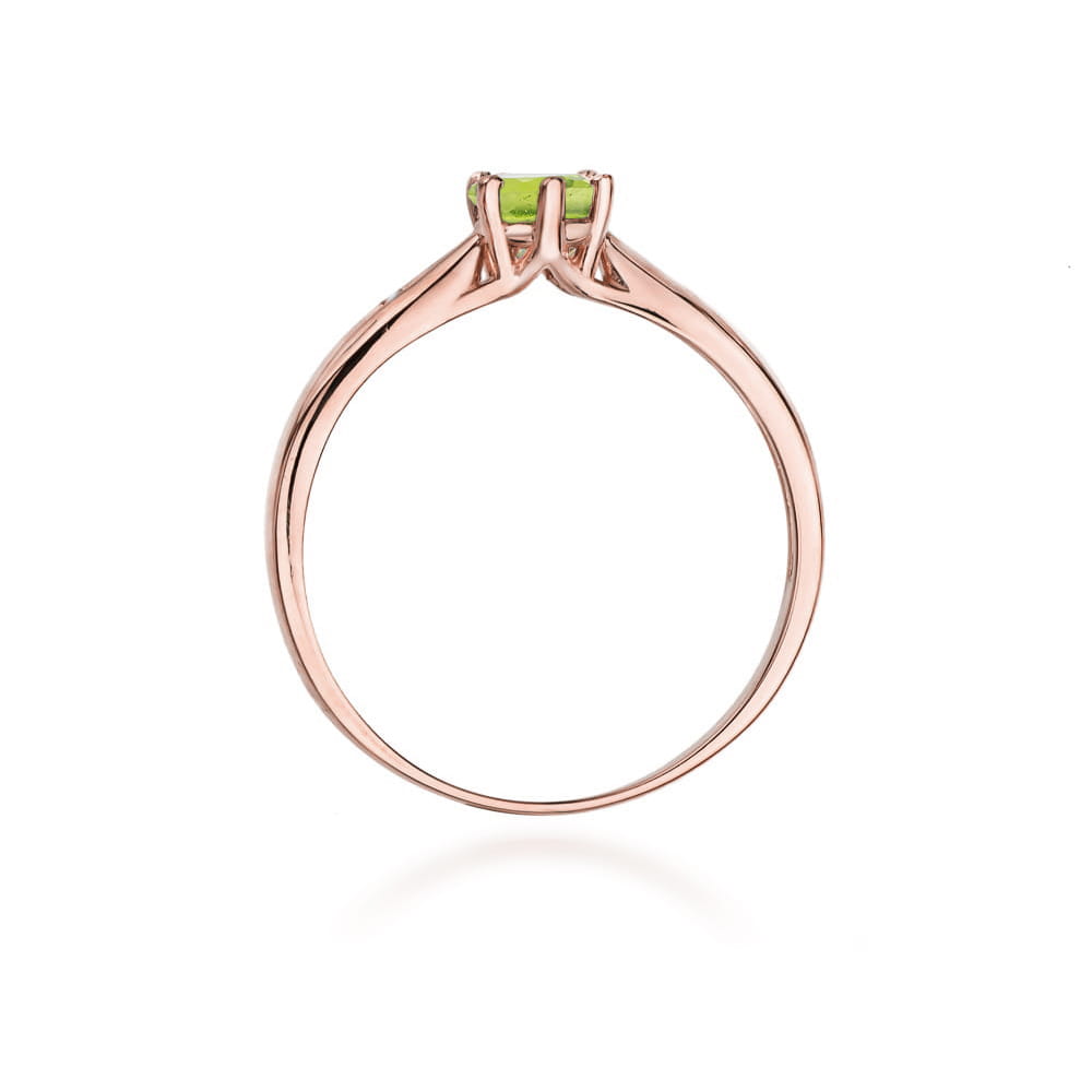 Inel Aur 14k cu Peridot 0.60 ct - Roz