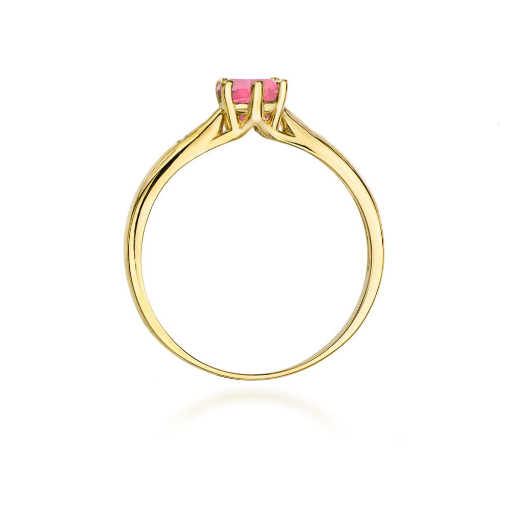 Inel Aur 14K W074 Topaz Roz 0.60ct