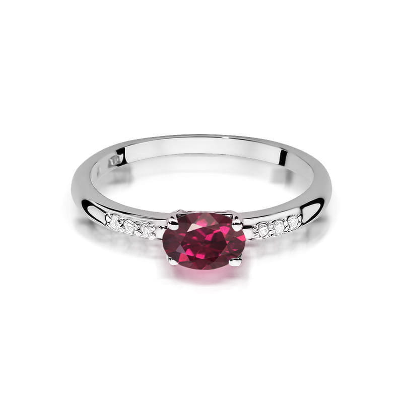 Inel Aur 14K W077 Rodolit 0.50ct