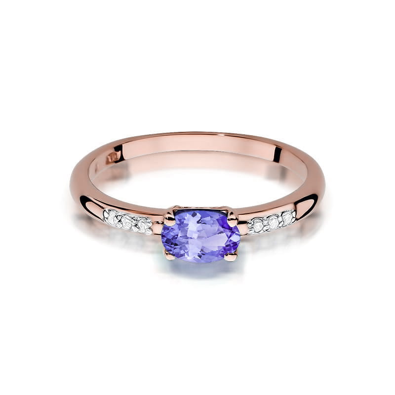 Inel Aur 14K cu Tanzanite 0.40 ct