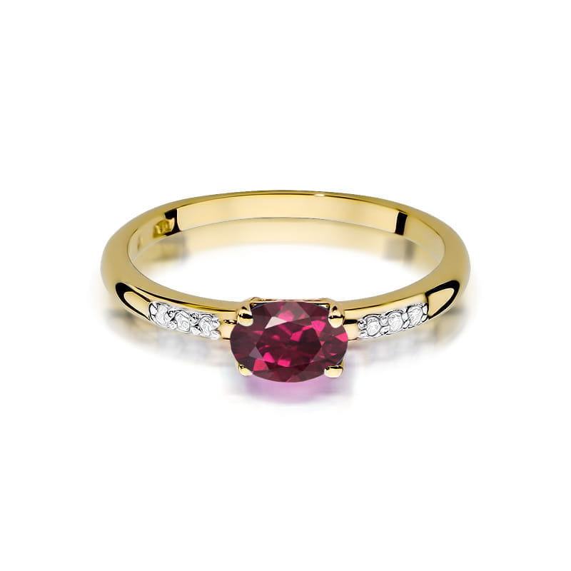 Inel Aur 14K W077 Rodolit 0.50ct