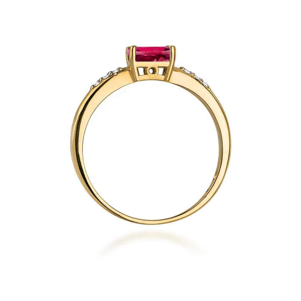 Inel Aur 14K W077 Rodolit 0.50ct