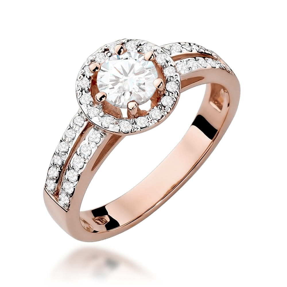 Inel Aur 14K W087 Safir Alb 0.60ct