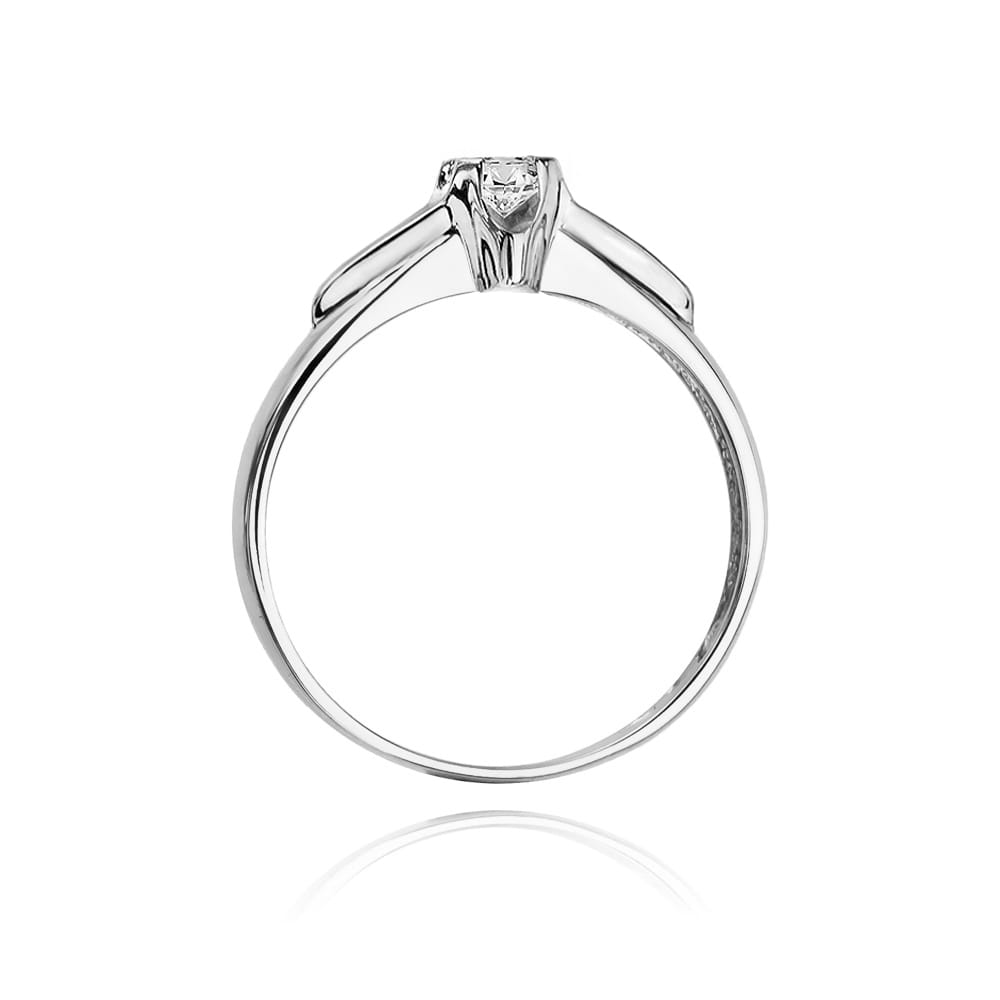 Inel Aur 14K cu Diamant Natural 0.12 ct