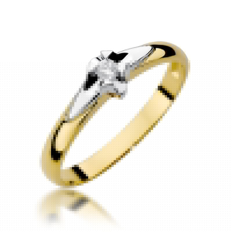 Inel Aur 14K W088 Diamant 0.05ct