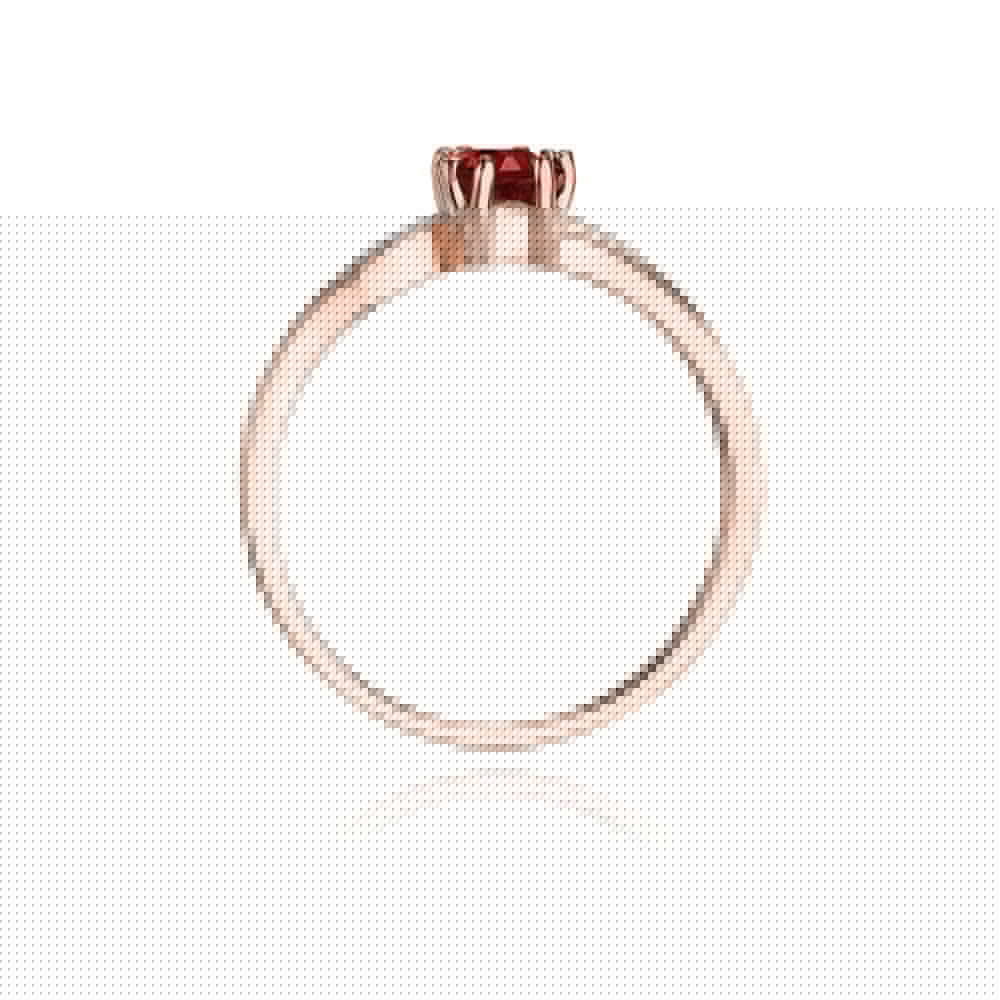Inel Aur 14k cu Rubin 0.80 ct si Diamante Naturale 0.03 ct