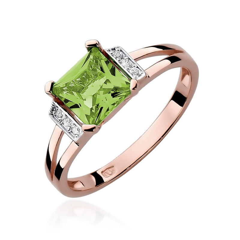 Inel Aur 14k cu Peridot 1.10 ct