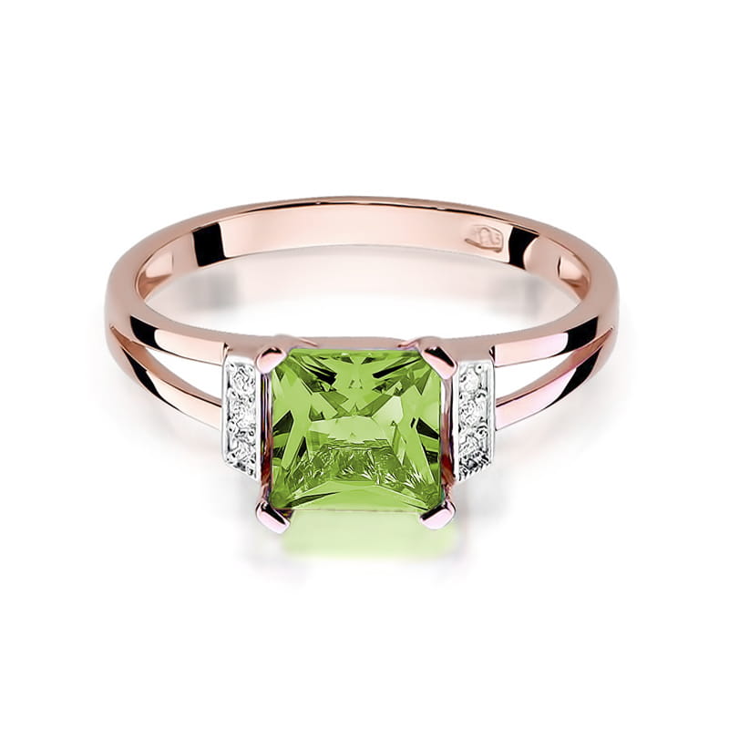 Inel Aur 14k cu Peridot 1.10 ct