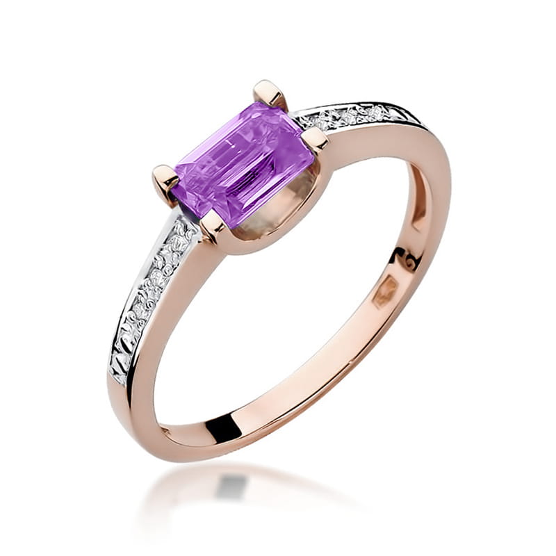 Inel Aur 14K W105 Ametist 0.60ct