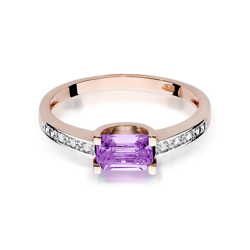 Inel Aur 14K W105 Ametist 0.60ct