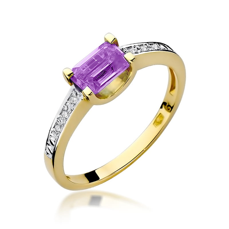Inel Aur 14K W105 Ametist 0.60ct