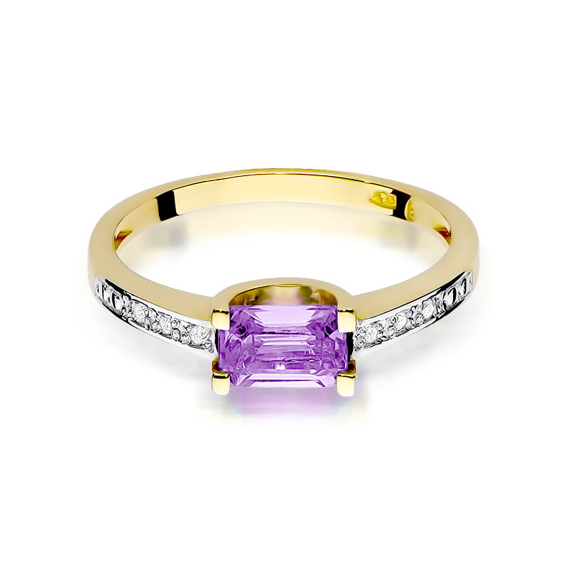 Inel Aur 14K W105 Ametist 0.60ct