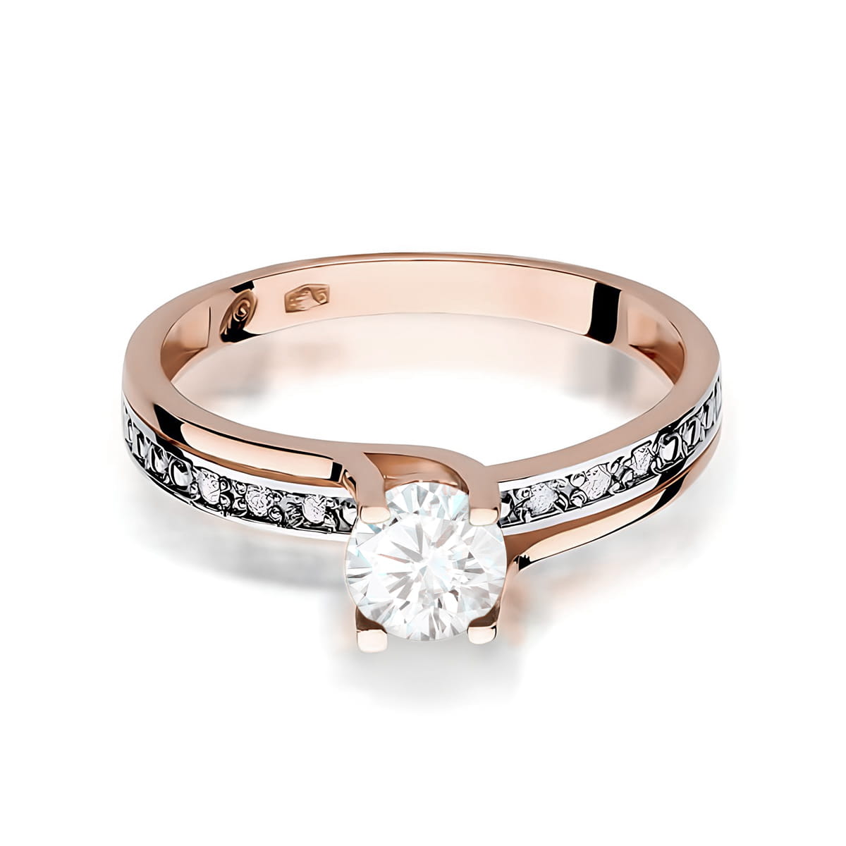 Inel Aur 14K W106 Safir Alb 0.50ct