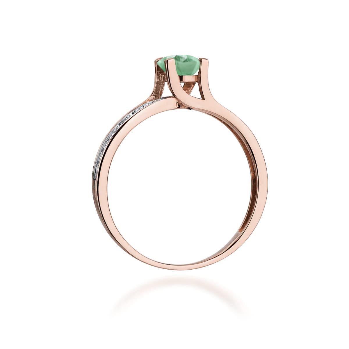 Inel Aur 14K W106 Smarald 0.50ct