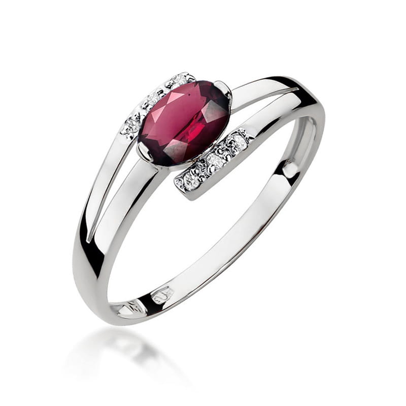 Inel Aur 14K W119 Rodolit 0.50ct