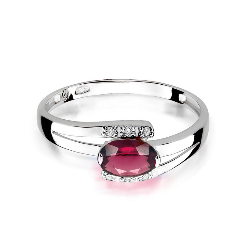 Inel Aur 14K W119 Rodolit 0.50ct