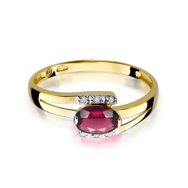 Inel Aur 14K W119 Rodolit 0.50ct