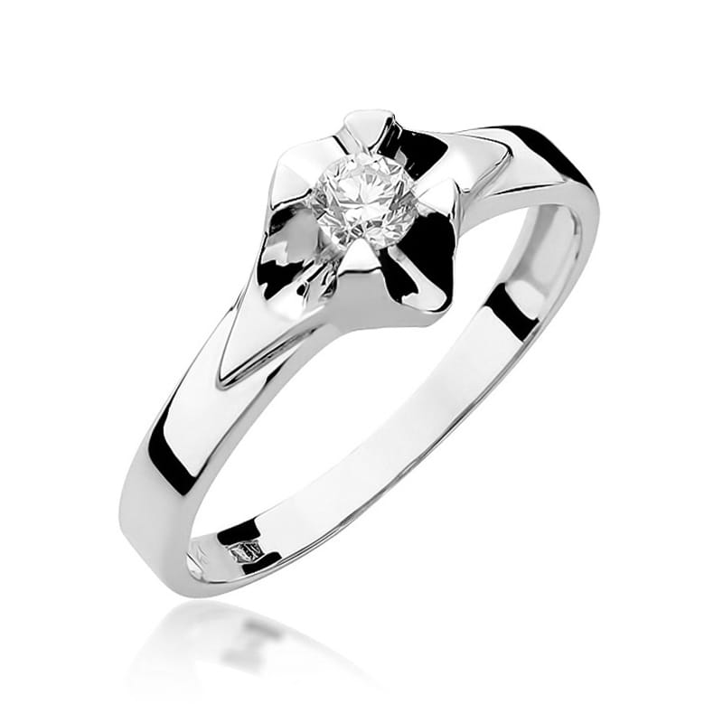 Inel Aur 14K cu Diamant Natural 0.23 ct