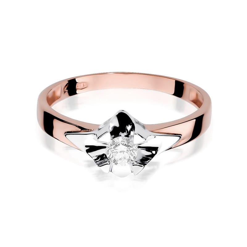 Inel Aur 14K cu Diamant Natural 0.20 ct