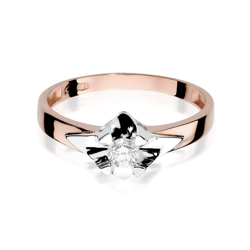 Inel Aur 14K cu Diamant Natural 0.23 ct