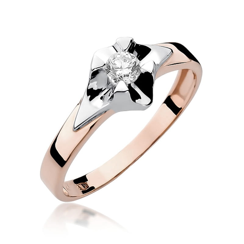 Inel Aur 14K cu Diamant Natural 0.25 ct