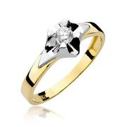 Inel Aur 14K cu Diamant Natural 0.23 ct