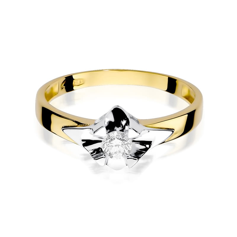 Inel Aur 14K cu Diamant Natural 0.23 ct