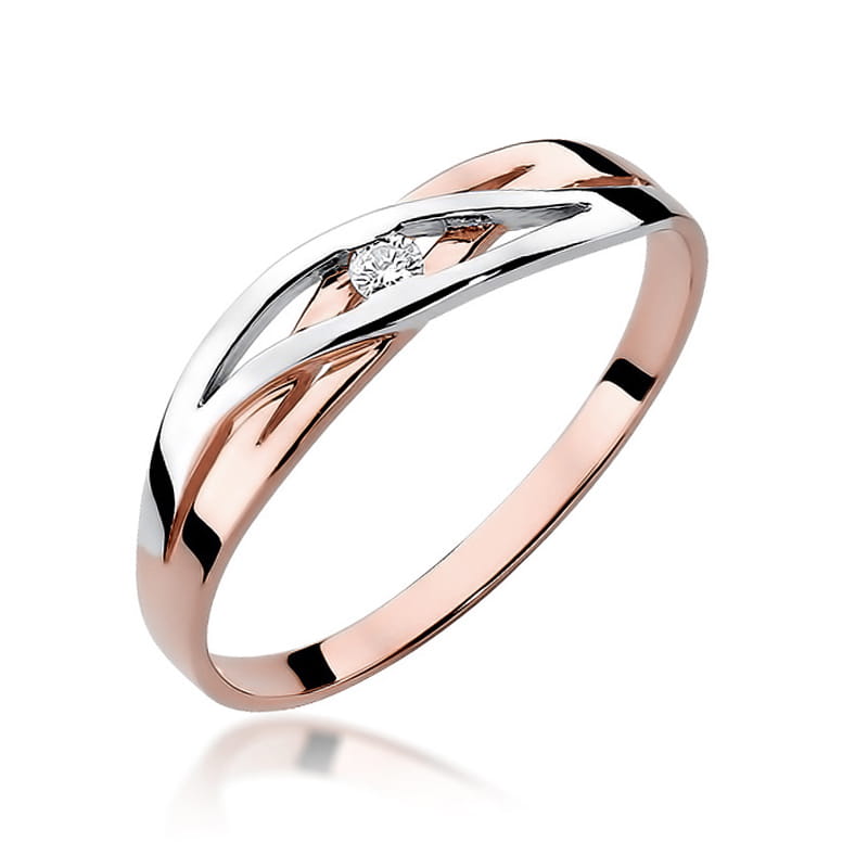 Inel Aur 14K W156 Diamant 0.04ct