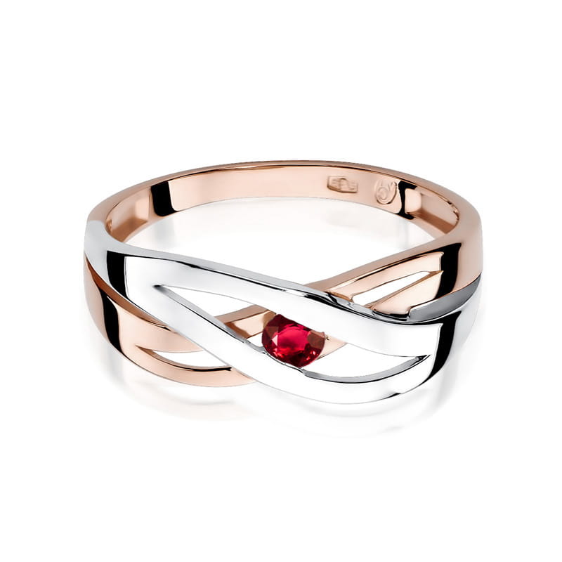 Inel Aur 14K W156 Rubin 0.15ct