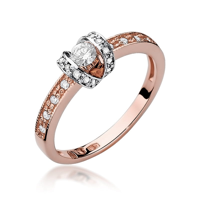 Inel Aur 14k cu Diamant 0.25 ct