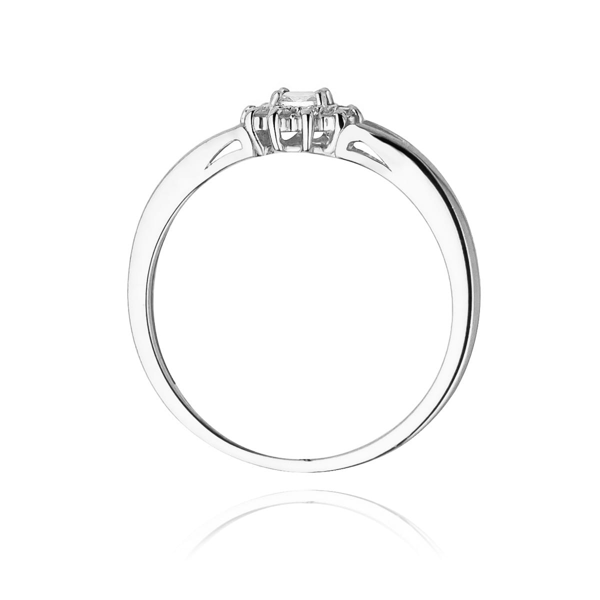 Inel Aur 14K W185 Diamant 0.10ct