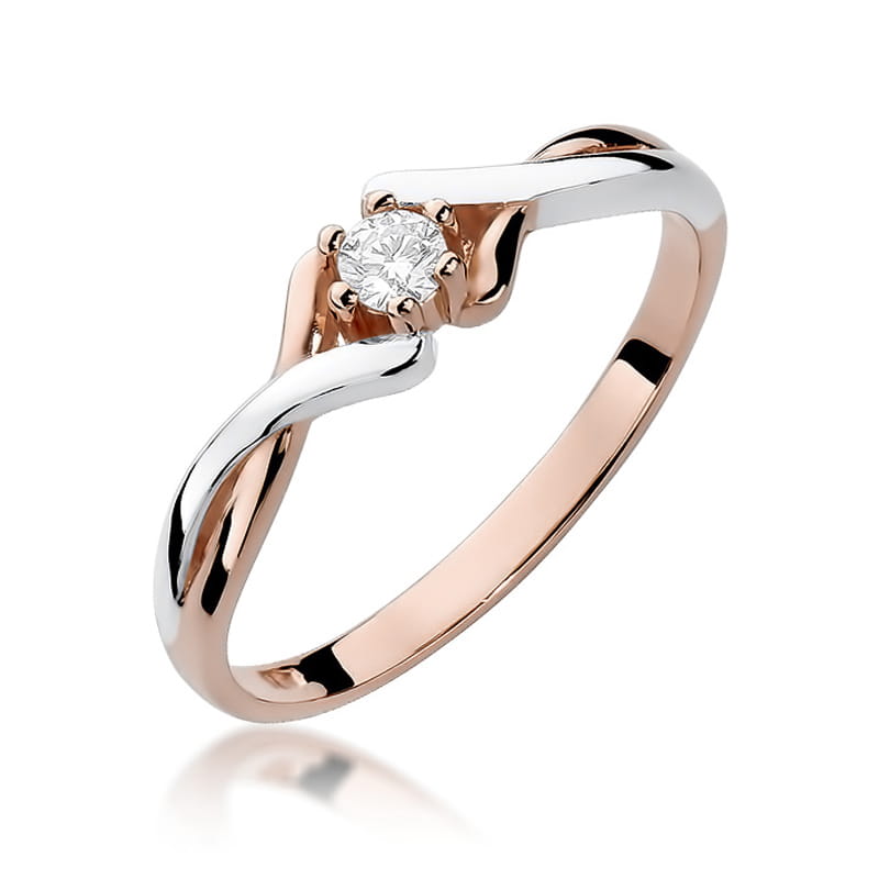 Inel Aur 14K cu Diamant 0.08ct