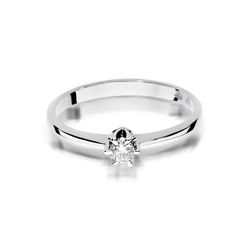 Inel Aur 14K cu Diamant Natural 0.15 ct