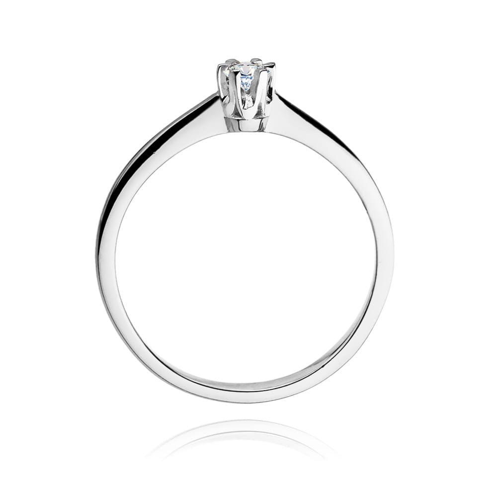 Inel Aur 14K cu Diamant Natural 0.15 ct